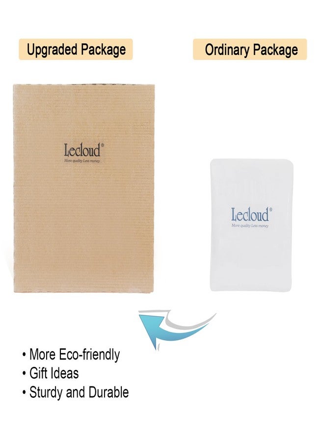 Lecloud ستائر شفافة بيضاء من Lecloud، طولها 54 بوصة، قطعتان، ستائر فوال لغرف النوم، ستائر خفيفة الوزن ذات جيب مزدوج للعمود، مقاس كل قطعة 42 × 54 بوصة - Image 5